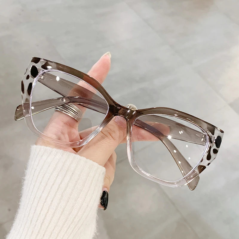 New Luxury Glasses Women Hot Selling Retro Cat Eye Frame Eyeglasses Fashion Blue Light Blocking Glasses Women