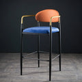 High-end Custom bar Home Backrest With Armrests Soft Seat Comfortable High Stool Chair