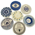 Hot sale handmade coasters non-slip placemat Insulation round cotton linen cup mat