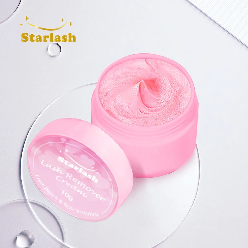 Starlash pink Cream Remover Uv Lash Glue Removal Cream Peach Scent LED Eyelash Glue Remover
