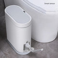 Iintelli 8L Smart Sanitary Bin Waterproof Plastic Sensor Trash Can with Toilet Brush for Hotel & Home Bathroom Recycling Storage