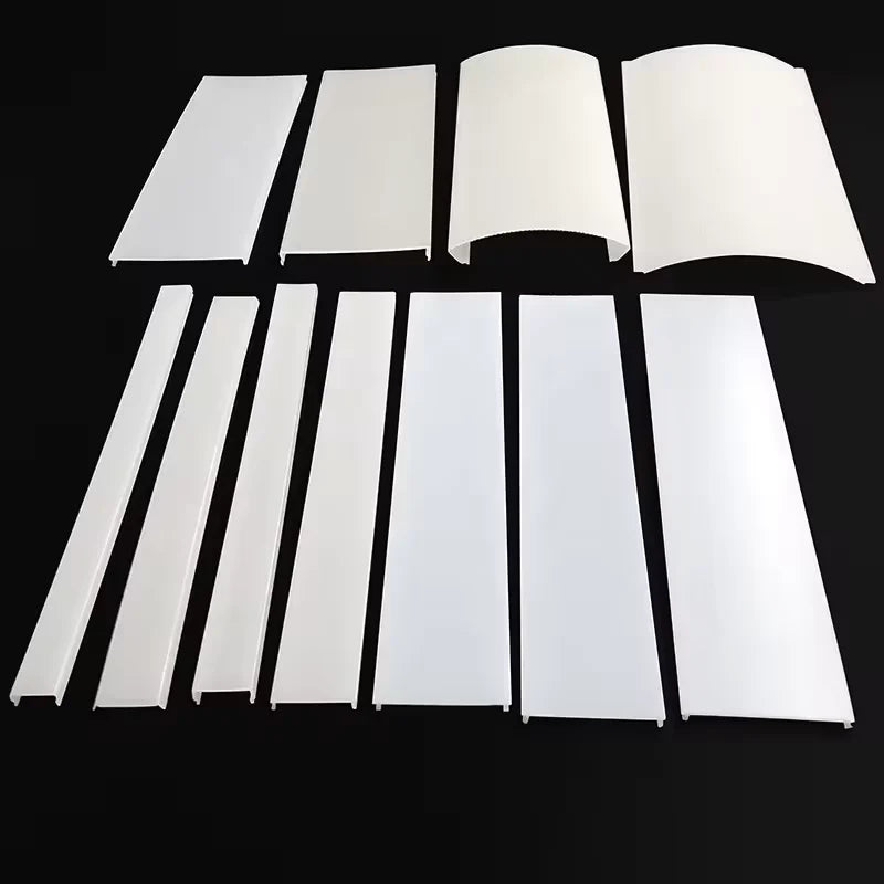 Plastic Ceiling Polycarbonate Lighting Cover Custom Extrusion Profiles Embossed Lamp Cover Shades Acryl PP PE Coastal Chinese
