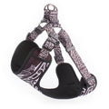 Jacquard Luxury Large Pet Dog Harness Set Classic Style No Pull Dog Logo Breakaway Nylon Pet Safety Print for Dog Walking