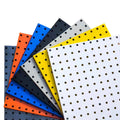 Leadloong Metal 500*350*20mm Wall Mounted Tool Hanging Board Object Organizing Storage Box Screw Square Hole Plate Hook
