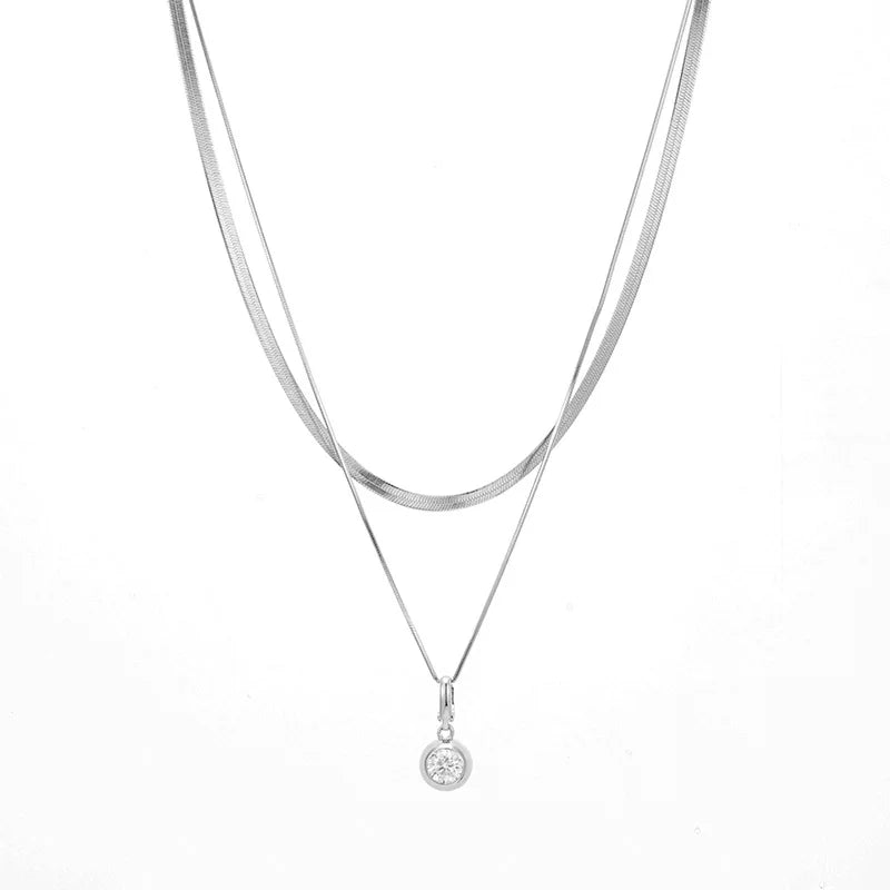 Solid Silver Moissanite Pendant Certificate Round Cut White Moissanite Sterling Silver Fashion Jewelry Pendants Charms