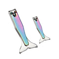 Mermaid Nail Clippers Stainless Steel Cuticle Remover Trimmer Scissor Manicure Pedicure Fingernail Nipper Tool for Salon