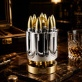 Luxury Bullet Revolver Design Cigar Humidor Metal Portable Cigar Storage Box Custom Logo Smoking Accessories for Wholesale