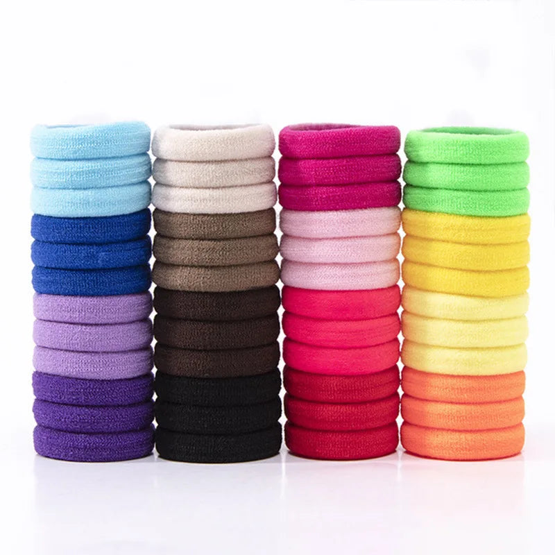 Small Business Support Boutique Wholesaler Bulk Rubber Strong Hair Tie Scrunchines Band Cheap Simple for Ponytail