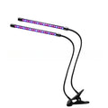 USB Charging 2-Head Indoor Plant LED Grow for Light Full Spectrum 3 Modes Clip-on Lamp Red Blue Bloom for Smart Gardens IP65