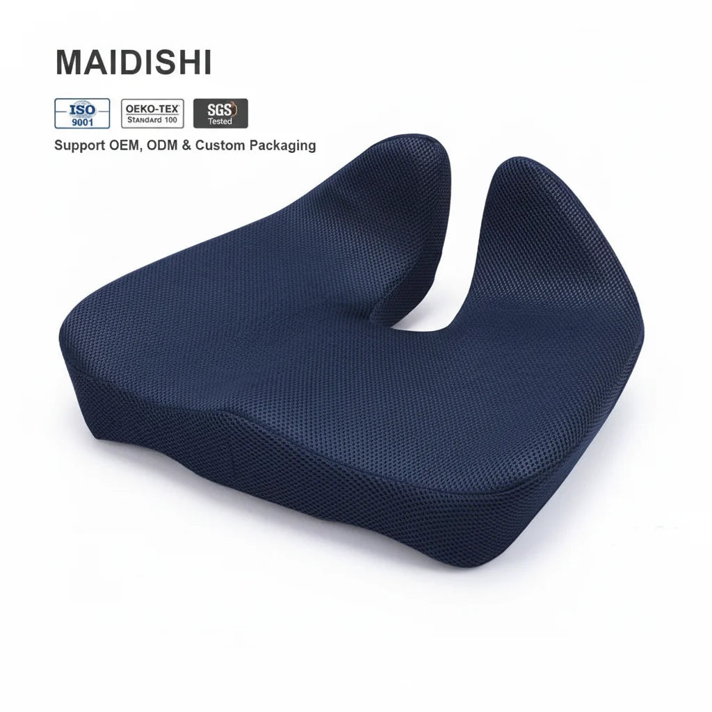 WJ-277 New Anti-Bedsore Coccyx Orthopedic Memory Foam U-Shape Seat Pad Removable Washable Waterproof Office