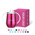 Hot Sale Stainless Steel Sippy Cup Tumblers with Sippy Lid Double Wall Vacuum Insulated 10oz Coffee Mug