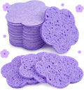 Eco-Friendly Round Wood Pulp Sponge Pad Compressed Cellulose Facial Cleansing Pad for Bath and Kitchen Use Soft and Gentle