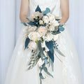 Genya Cascade Bouquet Fall Wedding Bouquets for Bride Cascading Wedding Flower Teardrop Bridal Bouquet for Wedding