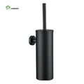 Freestanding and Hanging Black Toilet Brush Holder