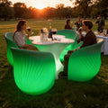 Modern Design LED Light Multifunction Storage Cabinet Royal Smart Hotel Commercial Furniture Plastic Bar Chair Stool
