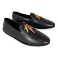Trendy Men Genuine Leather Foldable Wallet Shoes Slip on Soft Sole Comfortable Driving Loafers Casual Shoes Custom Logo