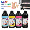LEAF Wholesale Cloth Printing Ink 1L 1000ml Bottle Digital Dye Sublimation CMYK Sublimation Ink for Textile Cloth Printer