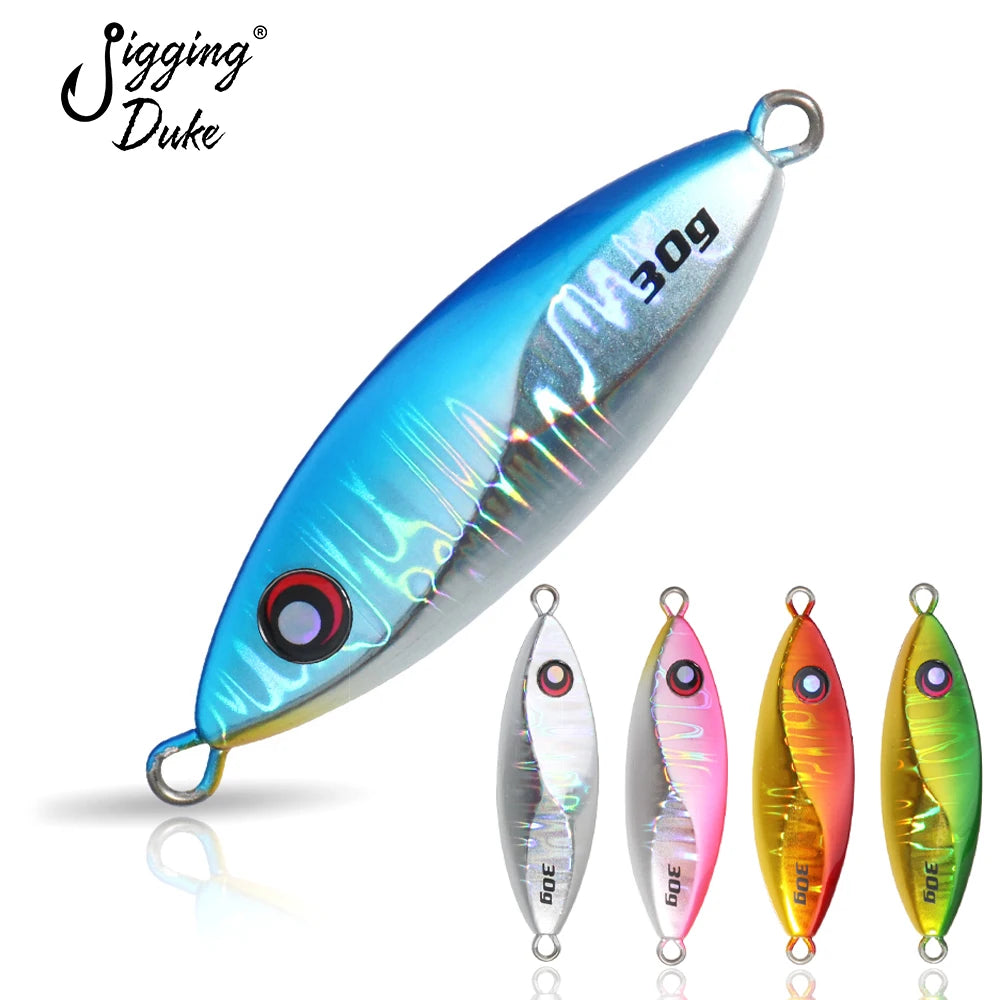 Sea Fishing Shore Casting 30g 45g  Slow Fall Pitch Jigging Metal Jigs Lure Saltwater Fishing Lure Artificial Bait