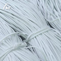 Eco White Suede Microfiber Woven Necklace Rope Bag Flat Rope with Hanging Accessories for DIY 1.4mm Thickness