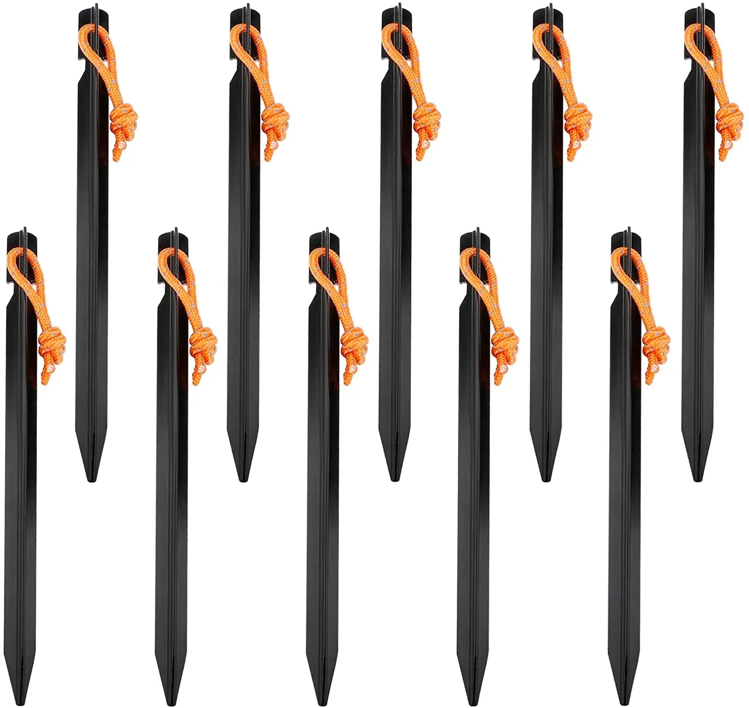 WOQI Heavy Duty  7075 Ground Metal Camping Aluminum Tent Spikes  Stakes  Pegs