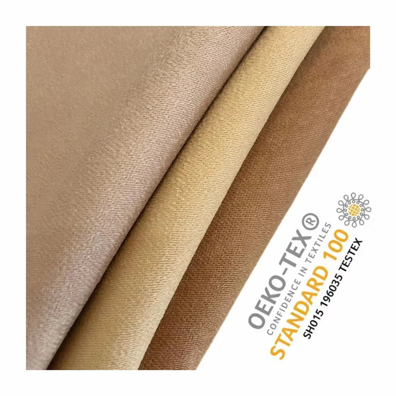 Eco-friendly Microfiber Suede Blackout Curtain Drapes Fabric Flame Retardant Window Curtain Fabric