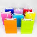 Customized Color Green Brown White Yellow Craft Shop Fast Food Bags Eco Friendly Brown Kraft Shopping Paper Bag with Handles