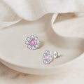 QX Luxury Fine Jewelry 925 Sterling Silver Zircon Wedding Engagement Party Classic Little Women Stud Earrings