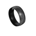 Couple Jewelry Pattern Stainless Steel Finger Ring Man Black