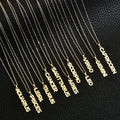 2+ Years Colorfast Vertical Zodiac Lettering Charm Necklace 18K IP Gold Stainless Steel Crafted Customizable Pendant Necklace MegaBDM