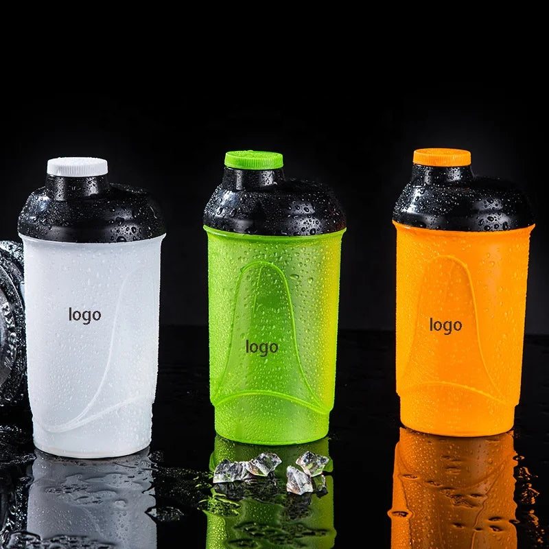 Novel Promotional Giveaway Gift 600ml 20oz Orange Green Bpa Free PP Leakproof Dishwasher Safe Gym Hiking Sports Protein Shaker