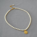 French Natural Pearls Jewelry Freshwater 18k Eye Charm Necklace Best Quality
