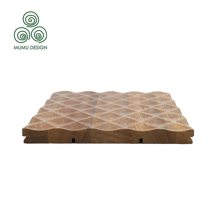 MUMU Office Ornament Made of Solid Wood Interior Wooden Fretwork Accent Wall Panels Wainscot