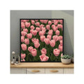 Dropshipping Abstract Red Flowers Painting 100% Hand Painted Oil Painting on Canvas Modern Wall Art Painting for Living Room