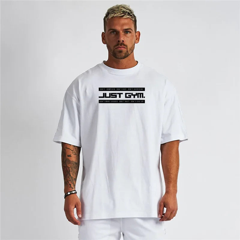 Wholesale Oversized Vintage  t Shirt Blank Gym Oversized Tshirt Custom Gym Shirt Blank Mens Gym Cotton Tshirt