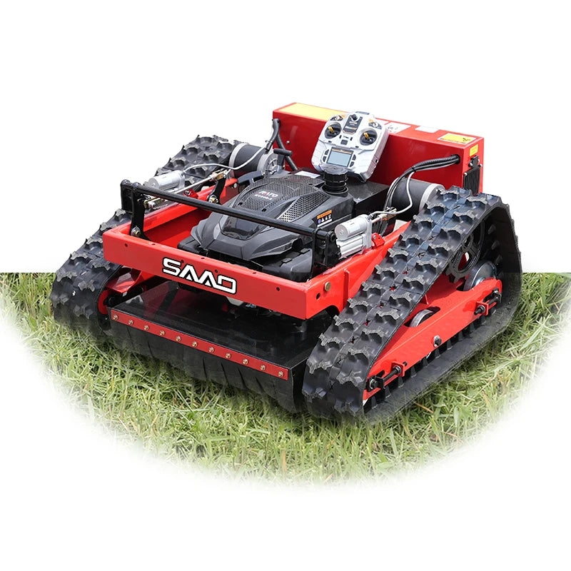 SAAO Mini CE EURO 5 EPA Compact Free Shipping All Terrain Remote Lawn Mower 1000 mm Remote Control Lawn Mower