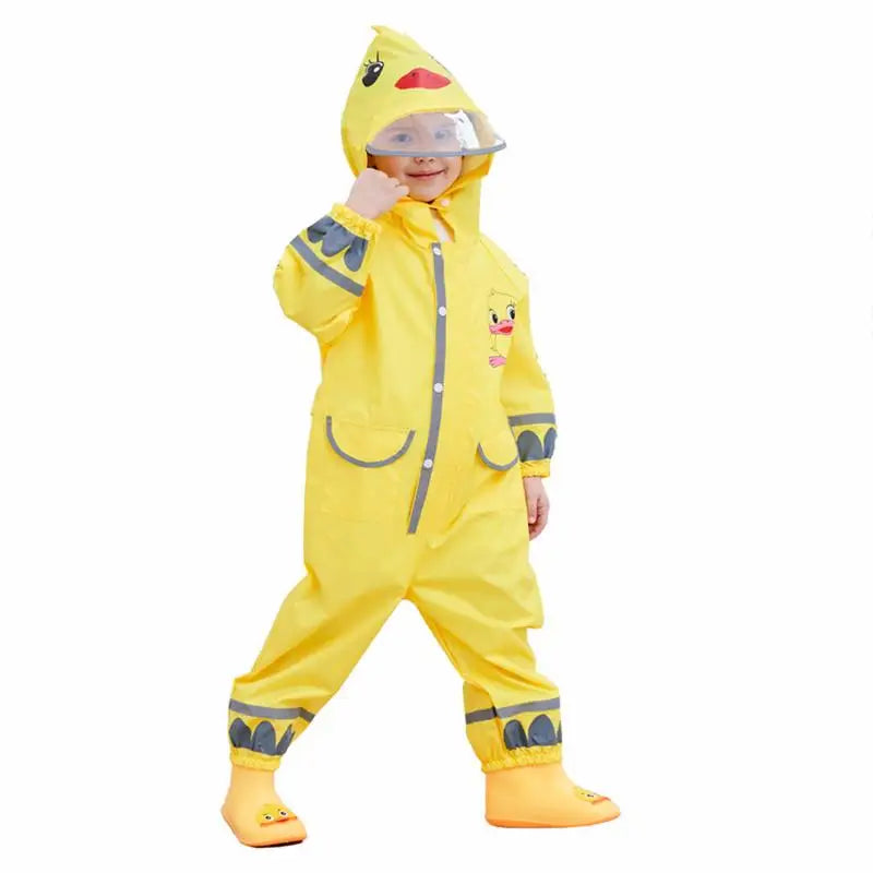 Children's Waterproof Raincoats & Jumpsuit Tops and Pants for Camping and Tour From 1-10 Years Old Boys and Girls