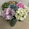 Y-H090 Colorful Premium Quality Silk Hydrangea Real Touch Moist Hydrangea Artificial Flowers for Wedding Home Decoration