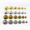 Meetee ZK2000 Round Vintage Brass Leather Buttons DIY Clothing Sewing Accessories Mushroom Head Coat Buttons