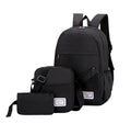 Business Nylon Waterproof Students Black Anti Theft Laptop Backpack Bag with Usb