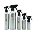 Cosmetic Soap Shampoo Liquid Packaging Aluminum Trigger Spray Bottle Black Silver 30ml 50ml 100ml 200ml 500ml Sizes for Lotion