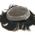 EMEDA India Remy Hair Prosthesis Hair Australia Toupee Poly Around Toupee for Barber