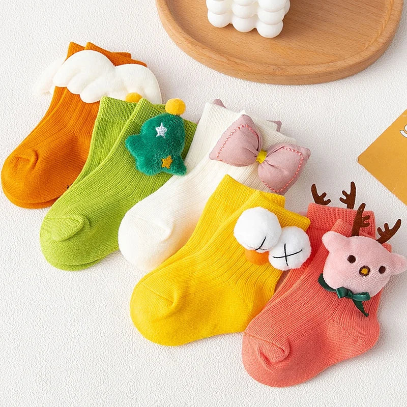 Wholesale New Cute 3D Cartoon Sock Cotton Kids Children Socks