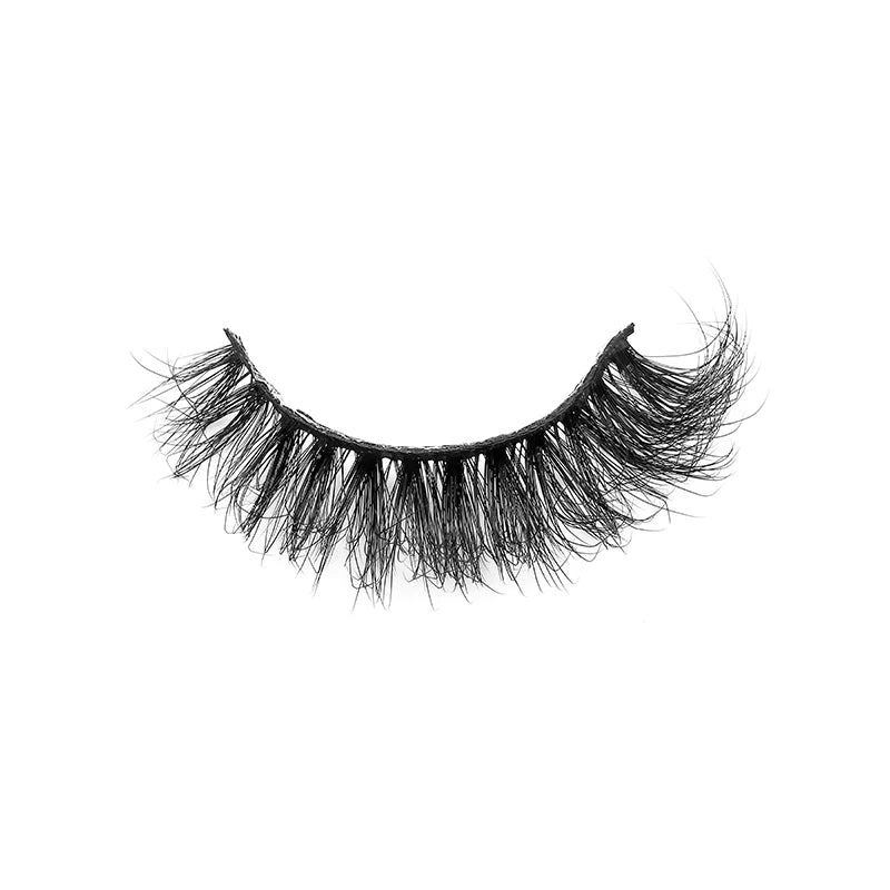 YEGZ-YJ-TB202 Curled Synthetic Hair Eco-Friendly Vegan Domestic Chemical Fiber Natural Eyelashes Strip Eyelashes Fan Eyelashes