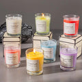 High Soy Wax Glass Cup Scented Candle Handmade Aromatherapy Candle Gift  for Holiday and Weddings