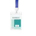 Student Exhibition ID Card Name Badge Holder Reel Clear Soft Plastic PVC Waterproof Retractable Modern Design Office Accessories