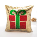Custom Double Color Sequin Cushion Cover Printed