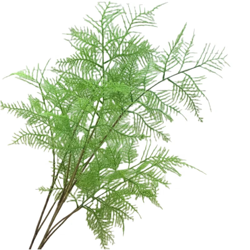 Home Decorative Green Plants Plastic Artificial Persian Grass Fern Leaf for Pot Decor