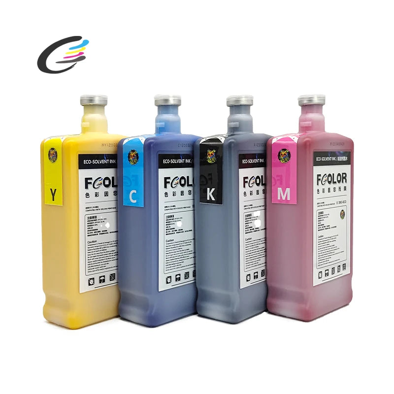 Fcolor No Odor Eco Solvent Ink Bulk Ink for Wide Format Printer Dx5 Dx7 Head