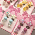 GT Cute Star Clip on Earrings Children Cartoon Jewelry Beads Pendant No Pierced Earrings for Kids Gift