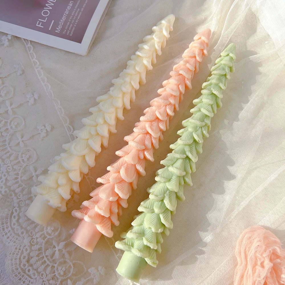 Christmas Home Decor Taper Silicone Mold Dinner Wax Silicone Candle Mould Pillar Christmas Tree Candle Molds